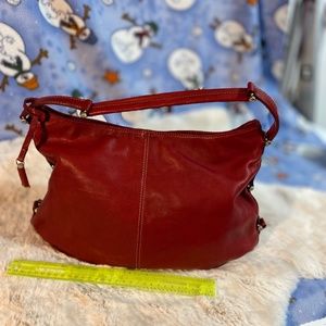 Liz Claiborne red leather bag